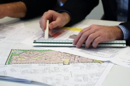 Städtischer Bebauungsplan