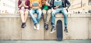 Friends bonding outdoors