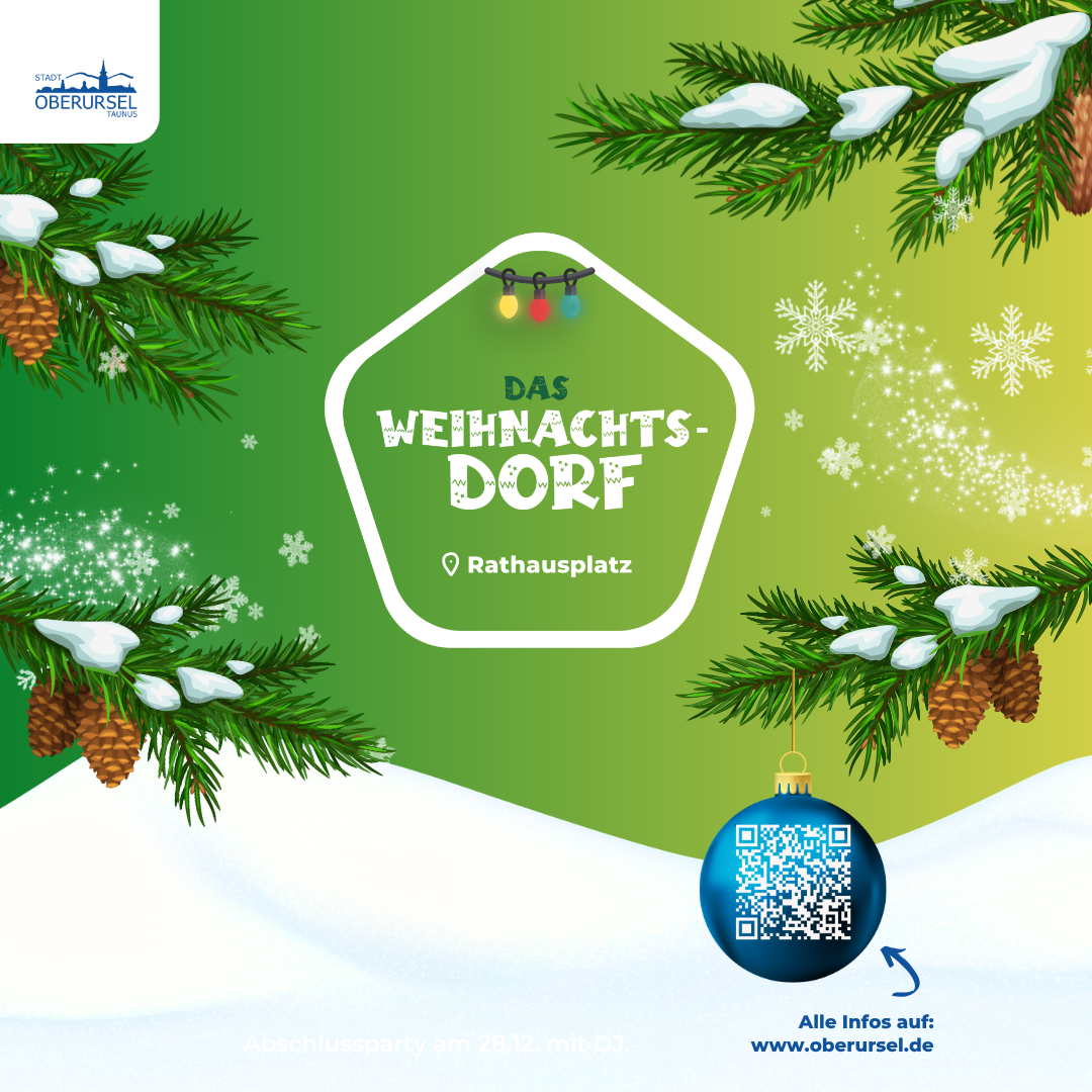 Weihnachtsdorf- DIN A1 - Langes Datum, Logo Weihnachtsdorf- DIN A1 - Langes Datum, Logo