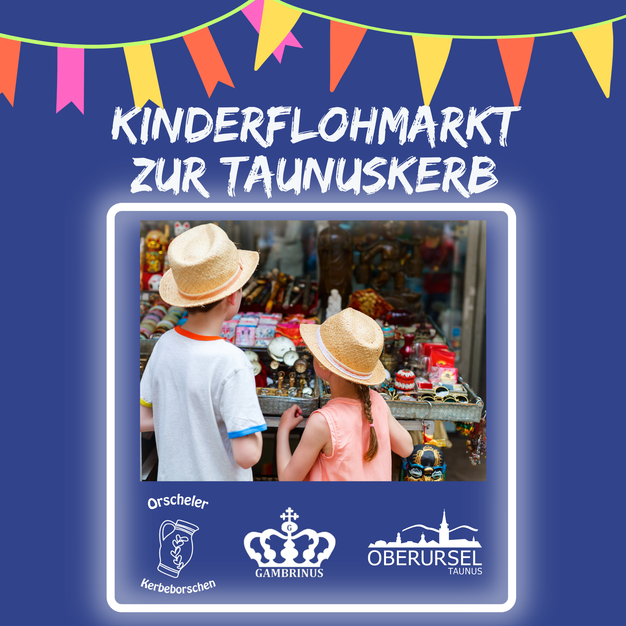 Kindersachen-Flohmarkt Taunuskerb VA-Bild (200 x 200 mm) (200 x 200 mm) - 1 Kindersachen-Flohmarkt Taunuskerb VA-Bild (200 x 200 mm) (200 x 200 mm) - 1