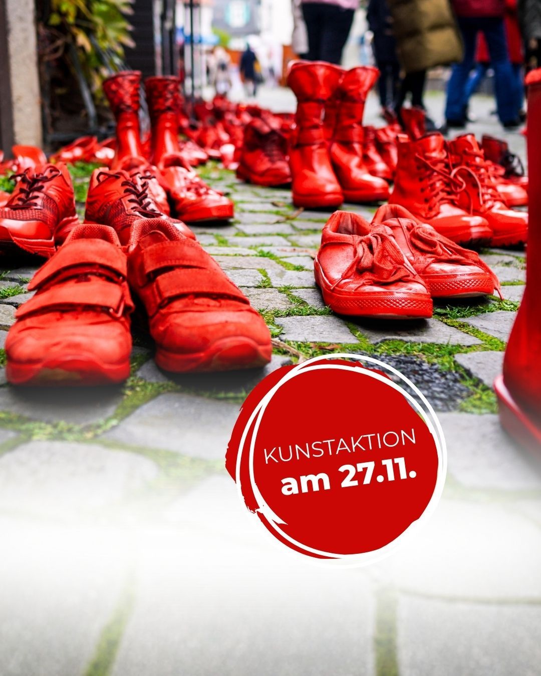 Aktionstag Rote Schuhe Adenauerallee Aktionstag Rote Schuhe Adenauerallee