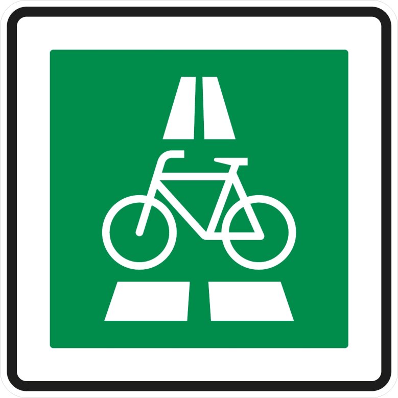 Das Verkehrszeichen „Radschnellweg“ wurde in die StVO aufgenommen, um die Kennzeichnung von Radschnellwegen auch unabhängig von der Fahrbahnbeschaffenheit, wie z. B. auf sandigem Untergrund, möglich zu machen.