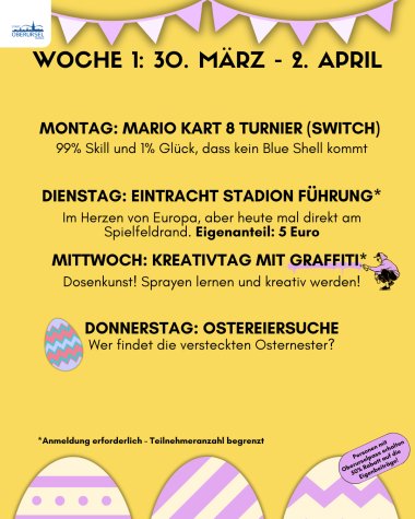 Osterferien 2026 - Woche 1