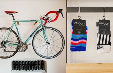 stylisches Fahrrad und Fahrradmode