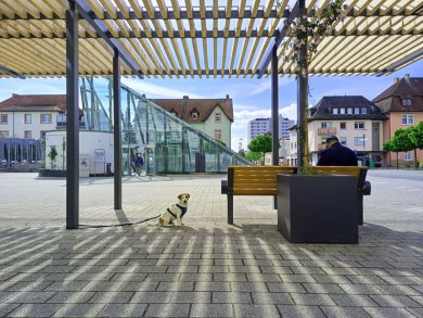 Schattige Pergola